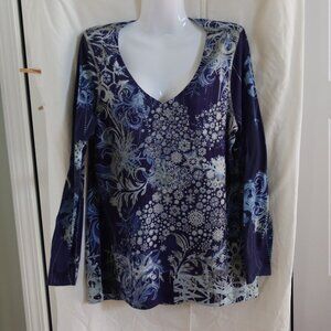 Holiday Traditions Long Sleeve Winter wonderland Tee size XL